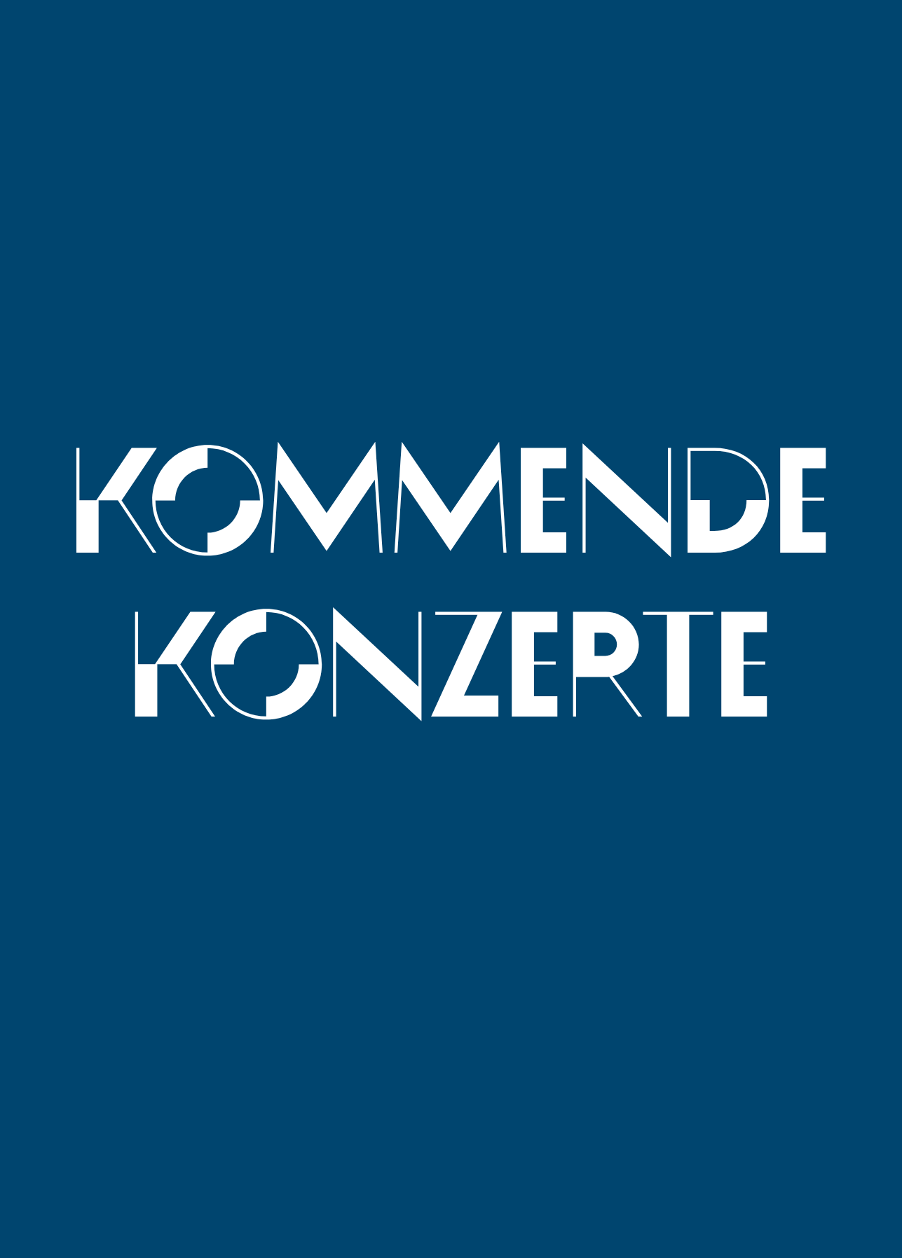 Kommende Konzerte